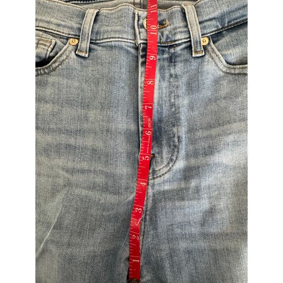 NWT 7 For All Mankind Earthkind High Waist Slim Kick Jeans Size 27 (27.5"inseam) - Picture 4 of 7